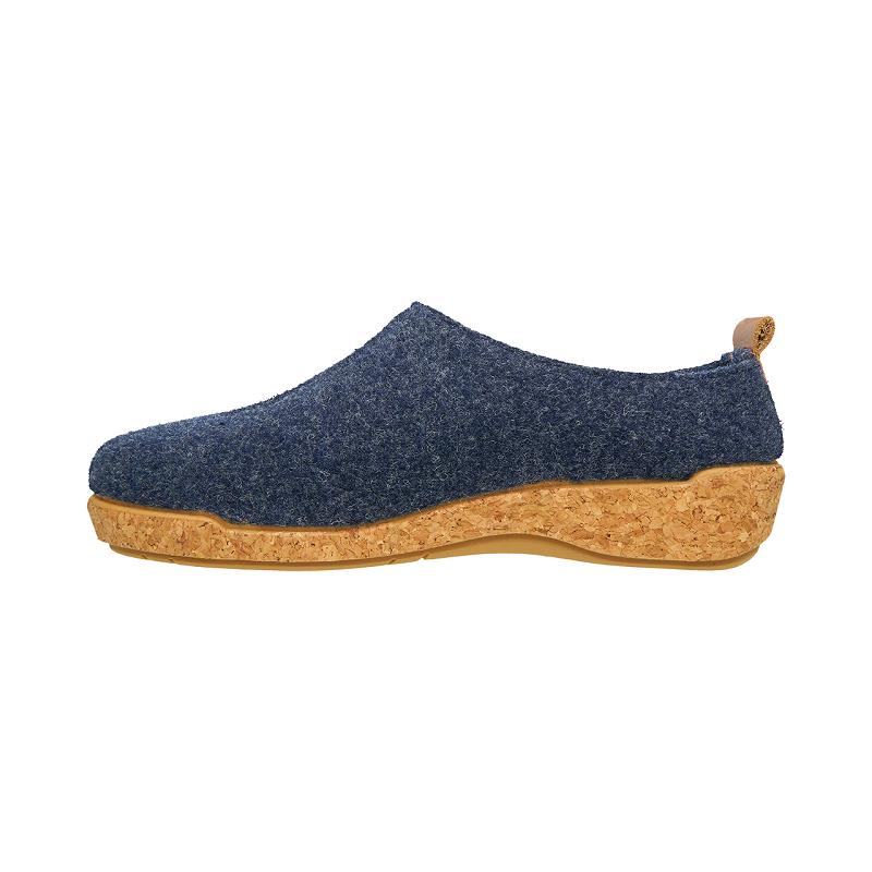 Birkenstock Wonderwool Clog Træsko Dame Mørkeblå | DK 302VRW